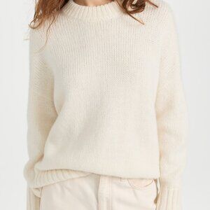 Jenni Kayne Alpaca Cocoon Crewneck (Ivory XXS)